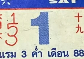 เลขเด็ดปฏิทินหลวงปู่สรวง งวด 1 สิงหาคม 2569 เปิดชุดเลขเด่นลุ้นโชคต้นเดือน